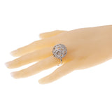 Boucheron High Jewelry Diamond & Briollete White Gold Cocktail Ring 0003092