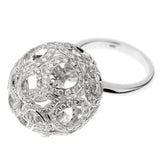 Boucheron High Jewelry Diamond & Briollete White Gold Cocktail Ring 0003092