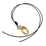 Boucheron Vintage Serpent Boheme Diamond Yellow Gold Necklace 0003356