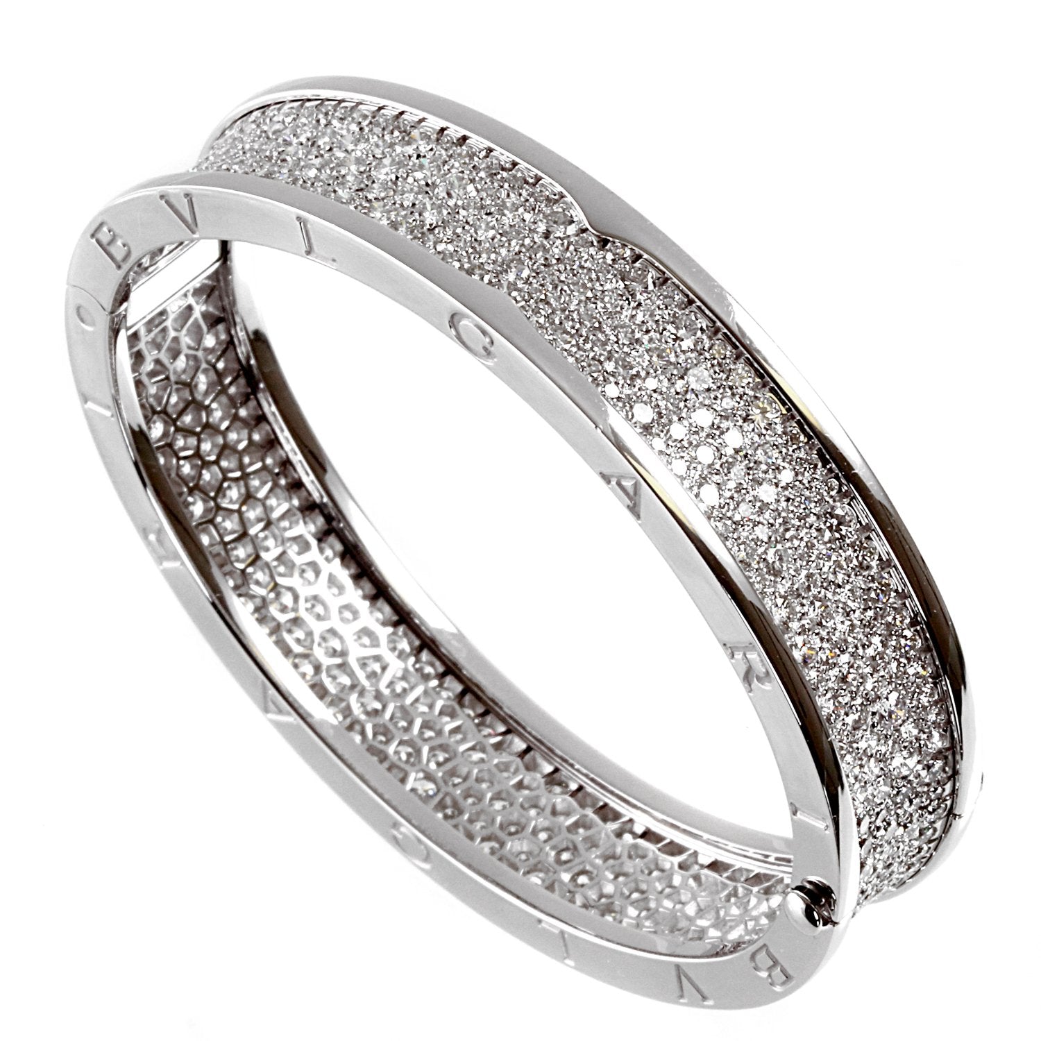 Bulgari Diamond Bangle Bracelet BR856218 – Opulent Jewelers