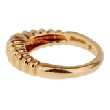 Bulgari Diamond Solitaire Gold Vintage Ring 0001100