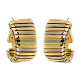 Bulgari Tubogas Yellow White Gold Earrings 0002048