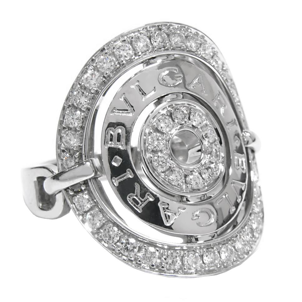 Bvlgari Astrale Diamond White Gold Cocktail Ring – Opulent Jewelers