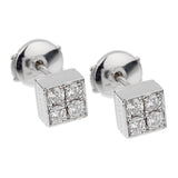 Bvlgari Lucea Diamond White Gold Stud Earrings 13mansky