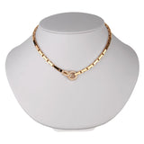 Cartier Agrafe Diamond Gold Necklace 0000085