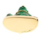 Cartier Buddha Malachite Gold Pendant Necklace 0000910