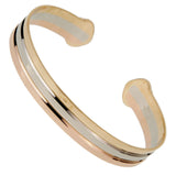 Cartier C De Cartier White Yellow Rose Gold Cuff Bracelet 0001824