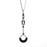 Cartier Ceramic & Diamond Drop Necklace Suite 0000579