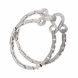 Cartier Diamond Double Row Agrafe Gold Bracelet 0000550