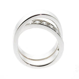 Cartier Diamond Gold Bypass Ring 0000518