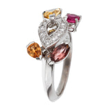 Cartier Diamond White Gold Cocktail Ring 1cart1aa