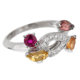 Cartier Diamond White Gold Cocktail Ring 1cart1aa