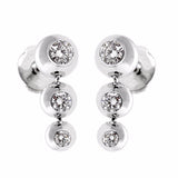 Cartier Diamond White Gold Drop Earrings 0000572