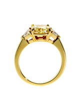 Cartier Fancy Intense Yellow Diamond Gold Ring 0000125