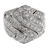 Cartier High Jewelry Pave Diamond Cocktail White Gold Ring 0002633