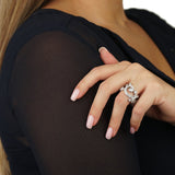 Cartier High Jewelry Platinum Diamond Cocktail Ring 0002477