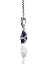 Cartier Inde Mysterieuse Diamond Amethyst Necklace in 18k White Gold indemysame