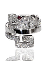 Cartier Le Baiser Du Dragon Diamond Ring in 18k White Gold cartier-le-baiser-du-dragon-18k-white-gold-diamond-ring