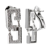 Cartier Le Baiser Du Dragon Diamond White Gold Earrings 0002631