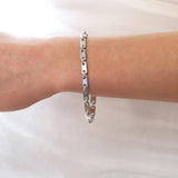 Cartier Lock & Key White Gold Chain Link Bracelet 0003220