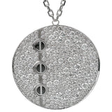 Cartier Love Ceramic Diamond Pendant White Gold Necklace 1CrLHJ