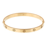 Cartier Love Yellow Gold Bangle Bracelet Sz 20 0001031