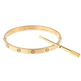 Cartier Love Yellow Gold Bangle Bracelet Sz 20 0001031