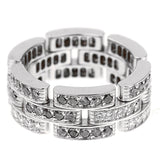 Cartier Maillon Limited Edition Panthere Diamond White Gold Ring 0001829