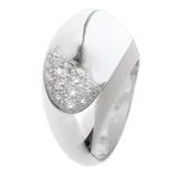 Cartier Myst Diamond Rock Crystal White Gold Ring 0002161