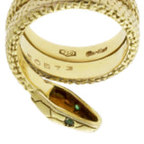 Cartier Snake Emerald Gold Ring 0000591