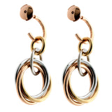 Cartier Trinity Crash Diamond Gold Earrings CRT6688