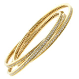 Cartier Trinity Full Diamond Gold Bangle 0001280