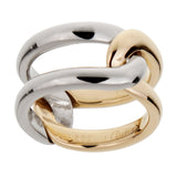 Cartier Vintage Interlocking Gold Band Ring 0001827
