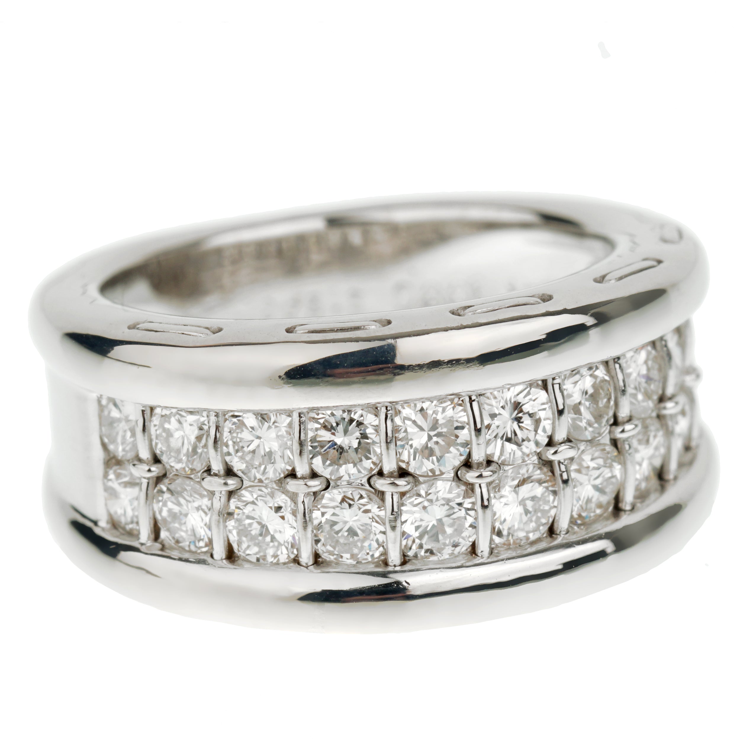Cartier Vintage White Gold Diamond Band Ring Sz 5 Opulent Jewelers