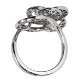 Chanel Camelia White Gold Diamond Cocktail Ring 1lb2800