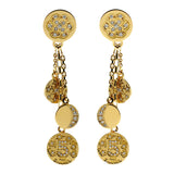 Chanel Charm Diamond Gold Earrings 0000051