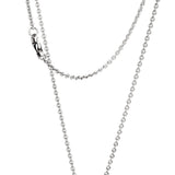 Chanel Comete Ceramic Diamond White Gold Necklace 0000633