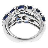 Chanel Comete Sapphire Diamond White Gold Ring 1CCS575