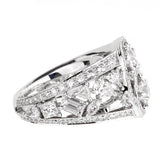 Chanel Cosmos Multi Shaped Diamond Cocktail Gold Ring 0000927