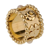 Chanel Lucky Pearl Gold Band Ring 0001070