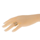 Chanel Lucky Pearl Gold Band Ring 0001070