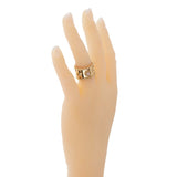 Chanel Lucky Pearl Gold Band Ring 0001070