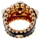 Chanel Pearl Yellow Gold Beaded Cocktail Ring Sz 5 3/4 0002730