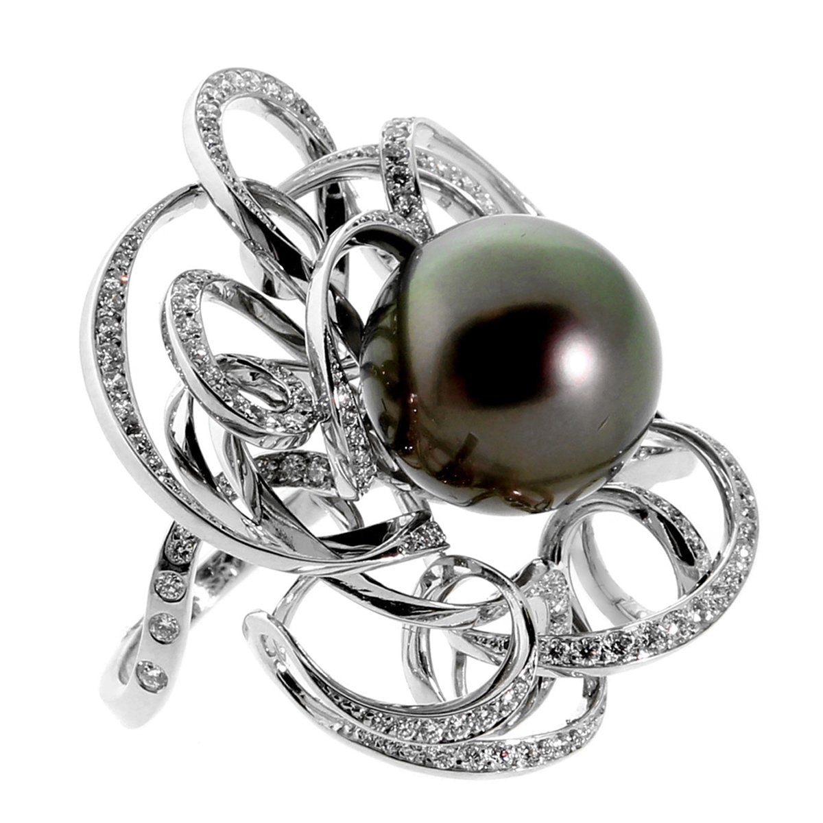Chanel Perles White Gold Diamond Cocktail Ring – Opulent Chanel Perles White Gold Diamond Cocktail Ring – Opulent