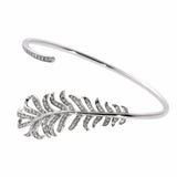 Chanel Plume De Chanel Diamond Bangle Bracelet 0000637