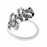 Chanel Plume Diamond Gold Cocktail Ring 0000630