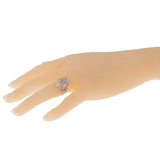 Chanel Plume Diamond Gold Cocktail Ring 0000630