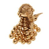 Chanel Vintage Gold Tassle Drop Earrings 0001756