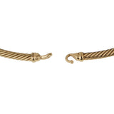 David Yurman Gold Twisted Cable Gold Choker Necklace 0001754