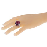 Dior Amethyst Diamond White Gold Cocktail Ring 0001034